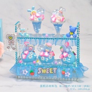 Children diy Cake Shop Handmade Educational Toys Clay Material Package Cake Cabinet Simulation Cream