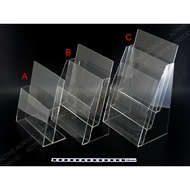 Direct From FACTORY !!! HQ handmade acrylic A4-Sized 1/2/3-Tier Brochure Stand, A4 Brochure holder, A4 Leaflet Holder.