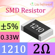 2R 1210 (3225 metric) ±5% Thick Film Resistors SMD Chip Resistor 2Ω 2R0