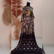 [Promo] Kain Jumputan Khas Palembang Sutra Ecoprint 3 Meteran Bahan