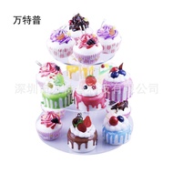 3Layer Round Cupcake Stand  Three-tier Round Cupcake Stand acrylic cupcake stand