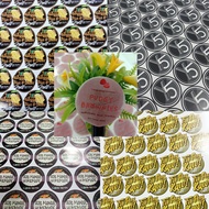 STICKER LABEL CANTIK MIRRORKOTE STICKER 500PCS