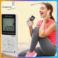 DRO_ Pocket-sized Am/fm Radio with Stable Signal Reception Portable Radio with Display Portable Mini Sports Radio with Display Stable Fm Am Reception for Southeast