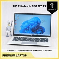 HP Elitebook 830 G7 Touchscreen Intel i5-10310U 16GB RAM 512GB NVMe SSD Win 11 Pro Refurbished Lapto