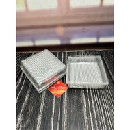 Mika Tray Cake Slice plastic material size 9.5 x 9 x 2 cm (price per 10 pcs)