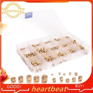 [Hot-Sale] 400Pcs Threaded Inserts,M2/M2.5/M3//M5/M6 Thread Knurled Nuts Assortment Accessories Part
