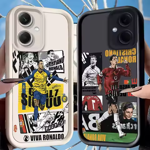 CR7 Case for Xiaomi Redmi Note 14 13 12 Turbo 11S 4G 11 10 Pro Plus 9 14C 13C 12C 9C A2 A1 Soft Liqu