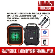 [ALI882U][READY STOCK] HARPMAN PROFESSIONAL X50 PORTABLE PA SPEAKER 2 W/LESS MIC / BLUETOOTH / USB