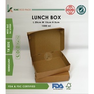 Disposable Lunch Box XL / Kraft Take Away Packaging