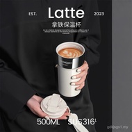 Holoholo316L Stainless Steel Thermos Cup Portable Cup Coffee Cup Student Straw Cup Double Drinking 3