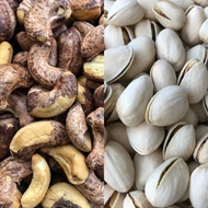[TERMURAH💥] Pistachio | Gajus Goreng Bakar | Kacang Cerdik 500gm 1kg Cashew Roasted Nuts USA Iran Th