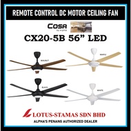 ALPHA COSA 56" Remote Control DC Motor Ceiling Fan with LED - CX20-5B LED