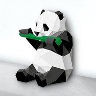 CHI CHINIMAL DIY 3D手作紙雕紙模型擺飾 熊貓與竹
