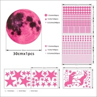 Childrens Bedroom sticker 893pcs Unicorn Star polka Dot Fluorescent wall sticker