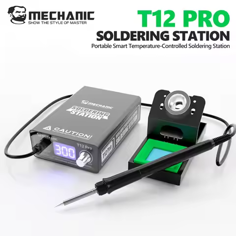 MECHANIC T12 Pro 75W Smart Digital Display Soldering Station 40-500°C for Mobile Phone Motherboard P