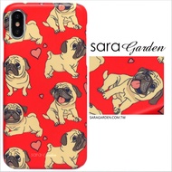 【Sara Garden】客製化 手機殼 蘋果 iPhone 6plus 6SPlus i6+ i6s+ 手繪愛心巴哥 手工 保護殼 硬殼