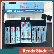 MIKRO 2.0mm 2B 24 tubes x 9pcs = 216pcs Refil Lead for Mechanical Automatic Pencil for Drawing Sketc