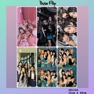 Poster KPOP AESPA LE SSERAFIM NEW JEANS FULL MEMBER GIRL GROUP KAZUHA CHAEWON YUNJIN SAKURA EUNCHAEH