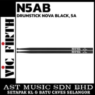 VIC FIRTH N5AB NOVA DRUMSTICKS 5A, BLACK