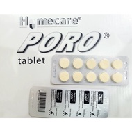 Homecare Poro Tablet (Paracetamol 500MG) 10'S (1 STRIP) (EXP: 07/25)