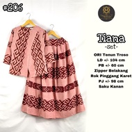 Tiana set ori tenun troso setelan batik wanita baju kerja kantor 1/9