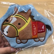 全新有牌有袋，日本賽馬景品札幌紀念4號馬仔公仔款收納袋仔斜咩袋款卡片套