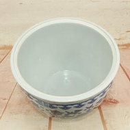 M204景德鎮青花陶瓷米缸圓形帶蓋米桶酒罈醃菜罈大口儲物罐陶瓷壇