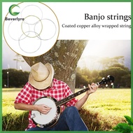 Bv✿  5-String Banjo String Pack Copper Alloy Coated Banjo Strings Set Good Resonance Banjo Strings 5