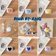 【Discount】For AIWA AT-X80Q Case DIY Peach Heart Colored Soft Silicone Earphone Case Casing Cover NO.
