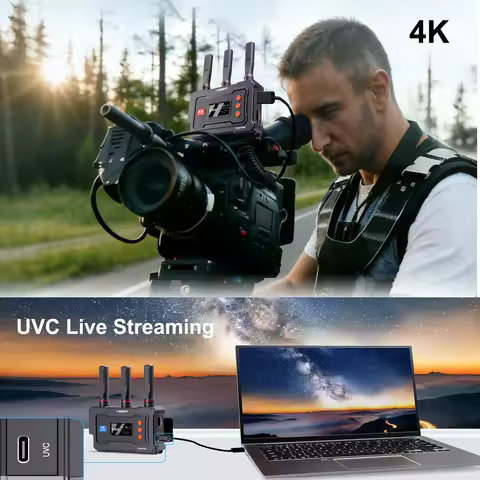 5G 4K Wireless HDMI Extender Transmitter and Receiver 450m UVC Audio Video Transceiver for Camera Li