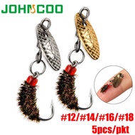 5pcs Microbody lure bait fly Hook #12 #14 #16 #18 fishing lure Micro Lure Fly Bionic Insect Crucian 