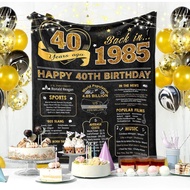 40th Birthday Gifts Women Men, 40 Year Old Birthday Gifts for Women Men, 40th Bday Gift Ideas Throw 