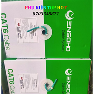 Cáp mạng Ensoho FTP Cat6E (EN-F6CA24) 305M màu xanh lá chống nhiễu