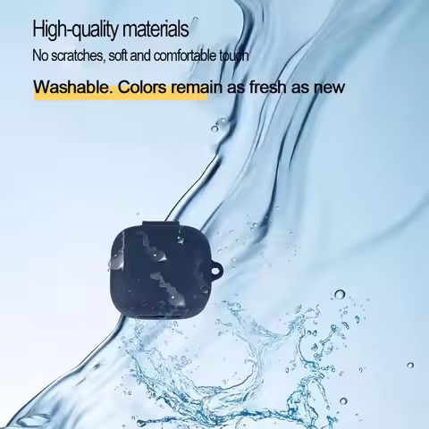 Silicone Case Compatible For EarFun Air Pro 4i-TW230 Earphone Case Soft Silicone Protective Portable