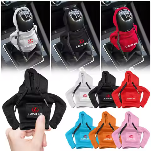 Car Hoodie Change Speed Lever Sweatshirt Handle Gear Shift Knob Cover For Lexus F SPORT IS250 IS200 