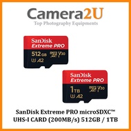 SanDisk Extreme PRO microSDXCTM UHS-I CARD (200MB/s) 512GB / 1TB