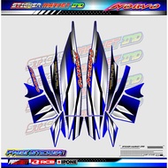 YAMAHA NOUVO VARIATION STRIPING YAMAHA NOUVO MOTORCYCLE VARIATION STICKER LIST