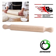 Ready Stok Wooden Rolling Pin Dough Roller / Kayu Penggelek Doh Penggelek Tepung Kayu Pencanai Roti 