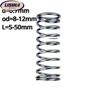  Taiwan Shipment ️ SUS304 Compression Spring D0.7mm OD9-12mm Stainless Steel Length 5-50mm Pressure