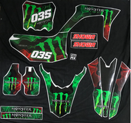 Decal Stiker CRF 150 L Dekal Variasi Sticker Striping Custom Full Body monster energy 013