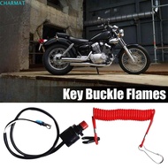 CHARMAT Boat Kill Switch Lanyard, Stretchable Safe Kill Switch Tether Cord, Emergency Stop Switch Un