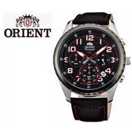 ORIENT FKV01003B MAN SPORTY QUARTZ CHRONOGRAPH LEATHER STRAP WATCH