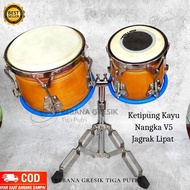 KETIPUNG KAYU NANGKA RING BESI JAGRAK KROM