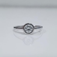 送禮禮物禮品 天然鑽石戒指 主石32分8心8箭 750K金戒台 國際圍9.5號 面寬0.65cm 大眾當舖 編號L362