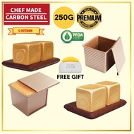 Chefmade Loaf Pan Tin Toast Box Carbon Steel Bread Mould  Bakewares/面包模具/土司模具/Acuan Roti/Loyang Roti/Roti Tin