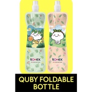 one unit Kotex Quby Foldable bottle