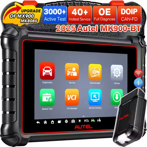 Autel MaxiCOM MK900BT Scanner Bidirectional Diagnostic Tool 40+ Services with CAN FD/ DOIP, Upgraded