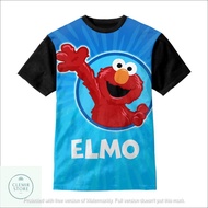 3D Kids T-Shirt | Printing Shirt - Elmo (Elmo) 3D Children's T-Shirt for Ages 1-12 Years
