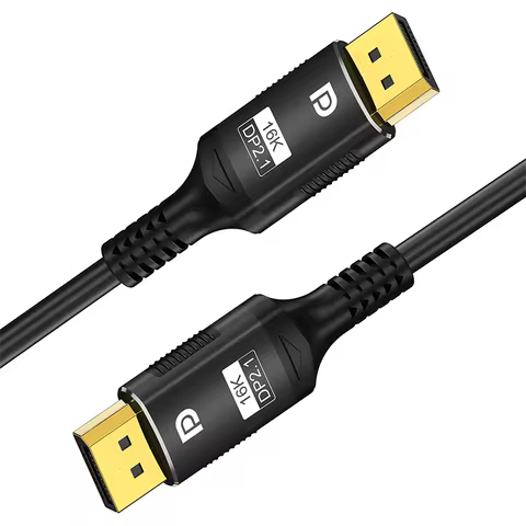 Vothoon DisplayPort Cable 2.1 DP to DP 80Gbps Support 16K@30Hz 8K@120Hz HDR HDCP DSC1.2a Braided Dis