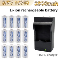 NEW CR123A RCR 123 ICR 16340 3.7V 2800mAh Rechargeable Li-ion Battery – CR123A Replacement for Flash